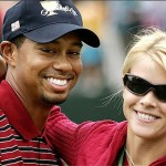 Блестящий игрок в гольф Тайгер Вудс женился на Элен Нордегрен в октябре 2004.